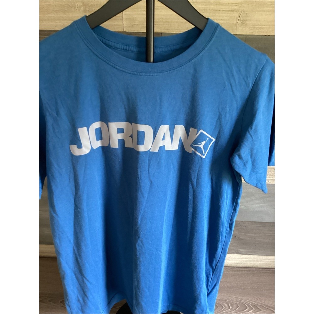 Jordan Jumpman‎ T-shirt Boys Large Blue And Grey Preowned